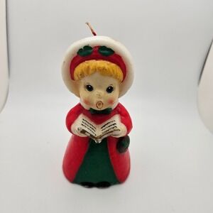Vintage Christmas Spirit Caroler Girl Figurine Candle – JASCO Hand Painted